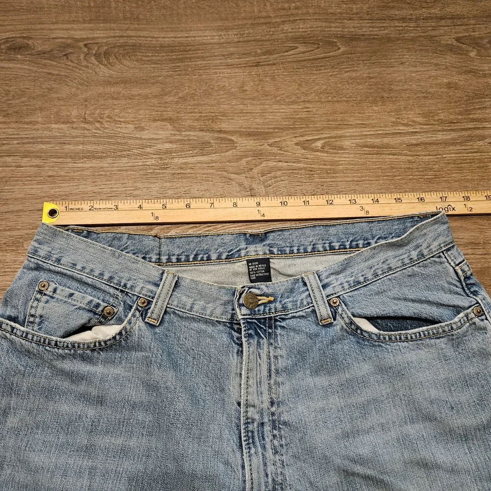 Vintage Polo Ralph Lauren Jeans Mens 35x32 Light Wash Straight Y2K Dungarees